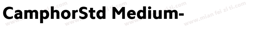 CamphorStd Medium字体转换